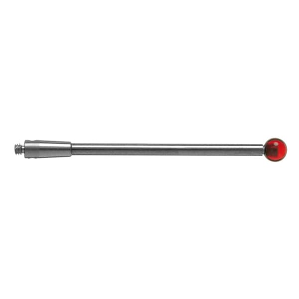 M2 Ø4 mm ruby ball, tungsten carbide stem, L 40 mm, EWL 40 mm