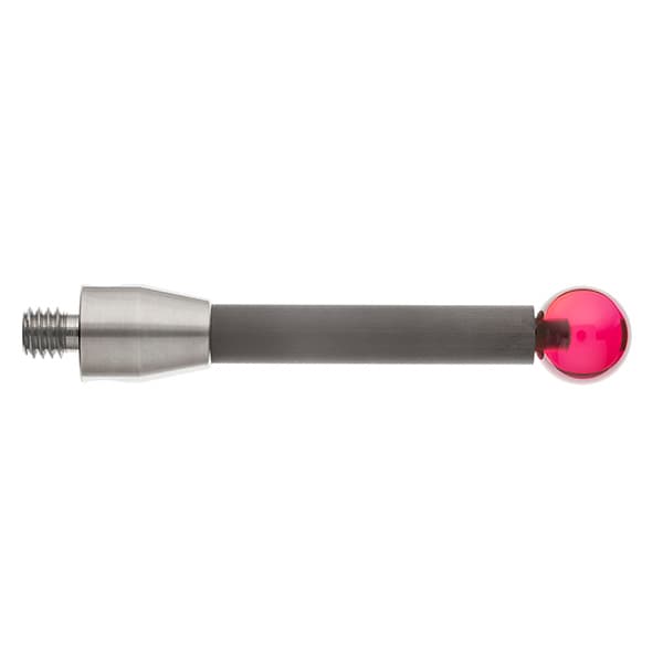 M5 Ø10 mm ruby ball, carbon fibre stem, L 50 mm, EWL 44.5 mm