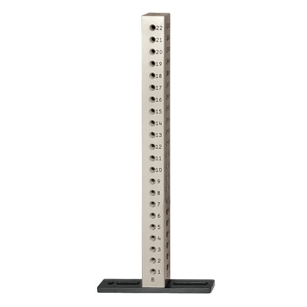 25 mm × 25 mm × 300 mm tower (4 sides, 1 row) with M6 thread