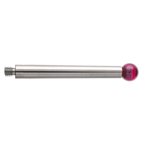 M3 Ø5 mm ruby ball, stainless steel stem, L 31.1 mm, EWL 31.1 mm