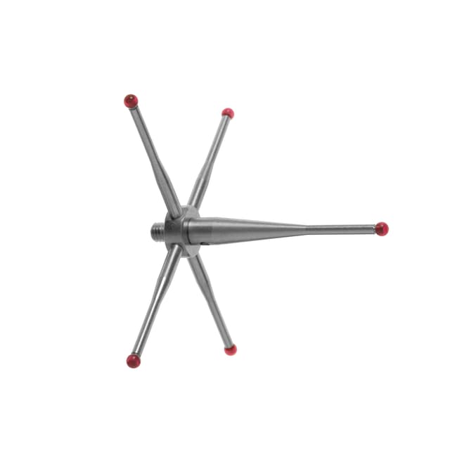 M3 5 ball star, Ø2 mm ruby balls, 50 mm span