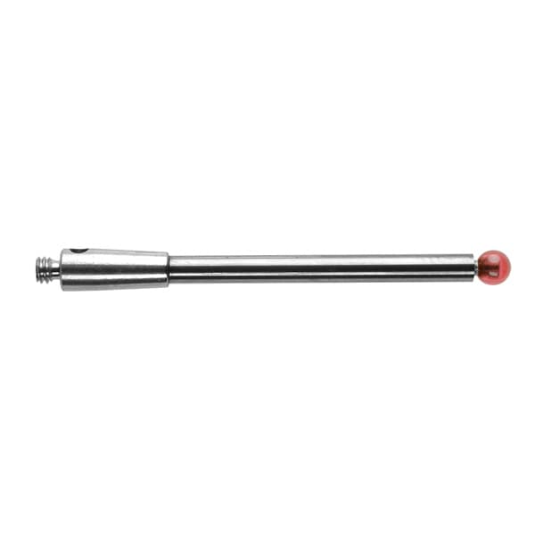 M2 Ø2.5 mm ruby ball, tungsten carbide stem, L 30 mm, EWL 22.5 mm
