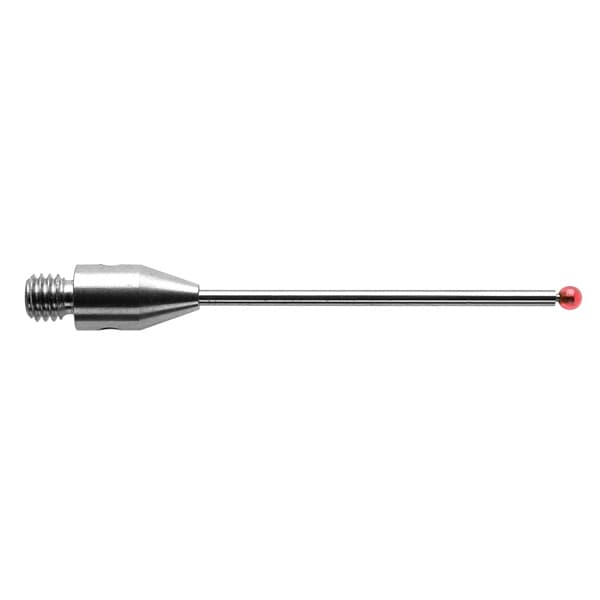 M3 Ø1.5 mm ruby ball, tungsten carbide stem, L 30 mm, EWL 22.5 mm