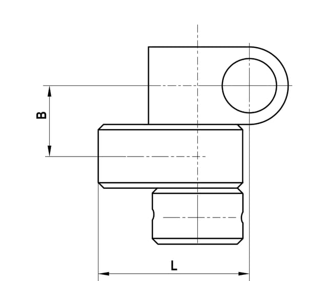 M3 titanium knuckle XXT, 1.65 g, L 10 mm, for ZEISS applications