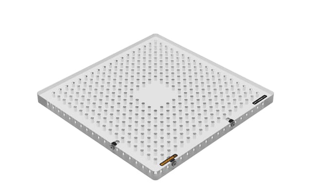 M4 multi-hole acrylic plate, 12.0 mm × 200.0 mm × 200.0 mm