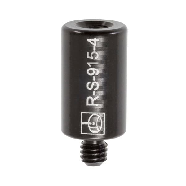 Ø9.0 mm × 15.0 mm aluminium standoff with M4 thread