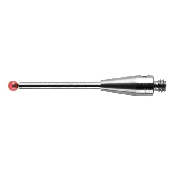 M2 Ø1.5 mm ruby ball, tungsten carbide stem, L 20 mm, EWL 12.5 mm