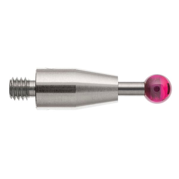 M4 Ø5 mm ruby ball, tungsten carbide stem, L 20 mm, EWL 7.9 mm