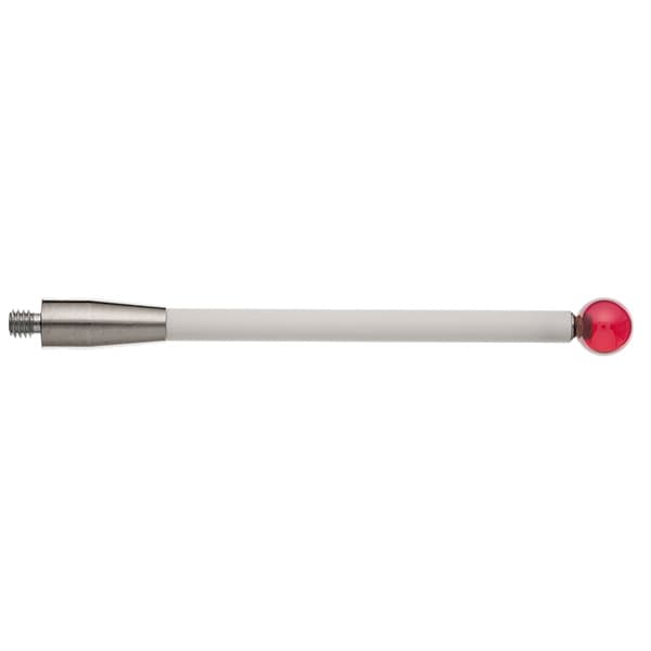M4 Ø8 mm ruby ball, ceramic stem, L 75 mm, EWL 75 mm