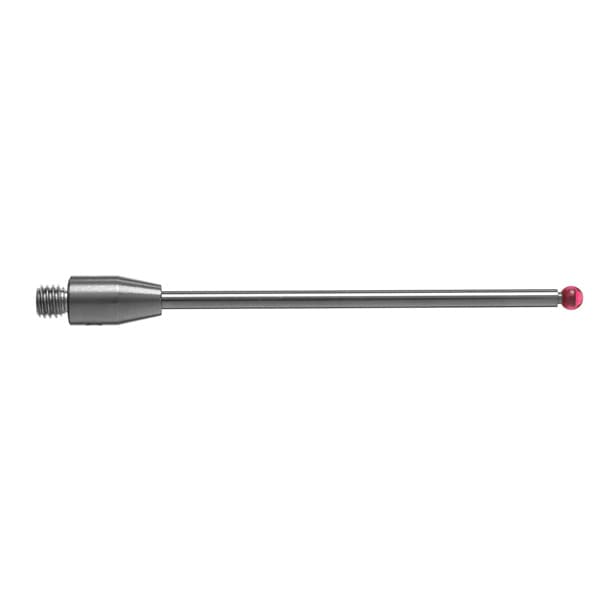 M3 Ø2 mm ruby ball, tungsten carbide stem, L 40 mm, EWL 32.5 mm
