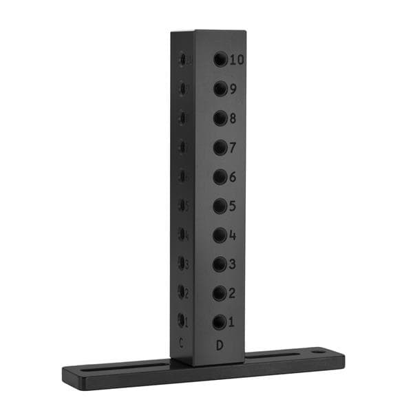25 mm × 25 mm × 150 mm tower (4 sides, 1 row) with M6 thread
