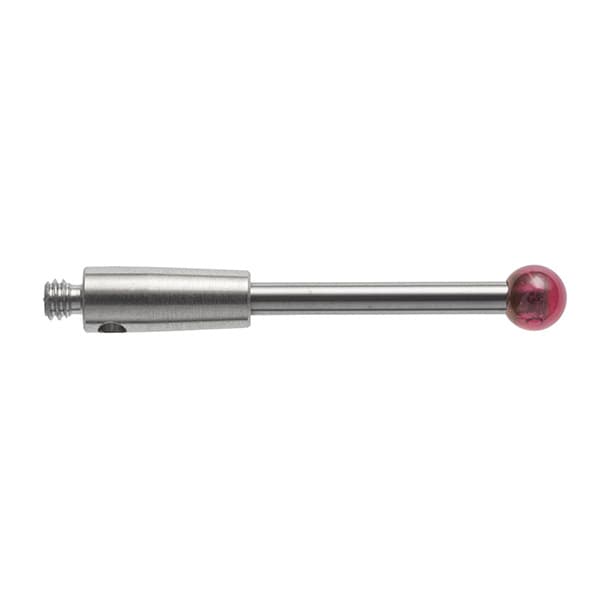 M2 Ø4 mm ruby ball, tungsten carbide stem, L 22 mm, EWL 22 mm
