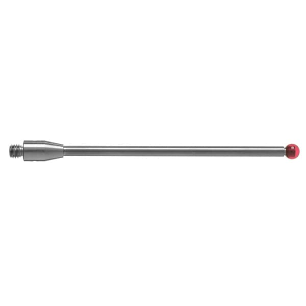 M3 Ø3 mm ruby ball, tungsten carbide stem, L 50 mm, EWL 42.5 mm