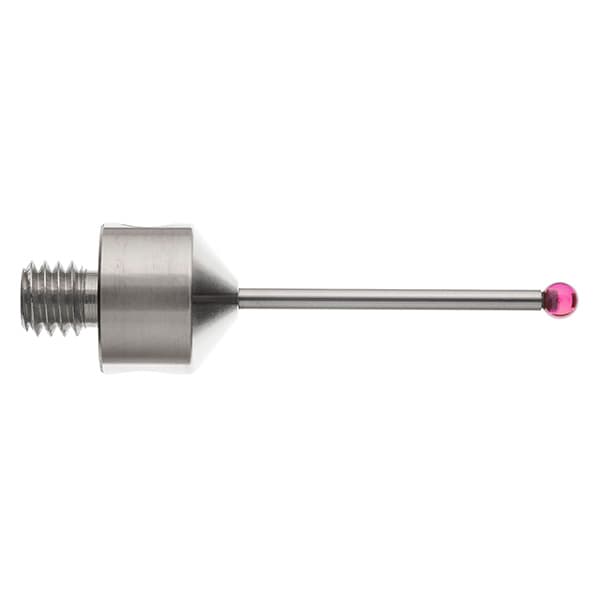 M5 Ø2.5 mm ruby ball, tungsten carbide stem, L 30 mm, EWL 21 mm