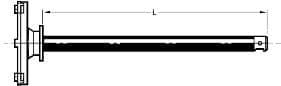 M3 aluminium reference adaptor plate, XXT TL2, L 75mm, for ZEISS applications