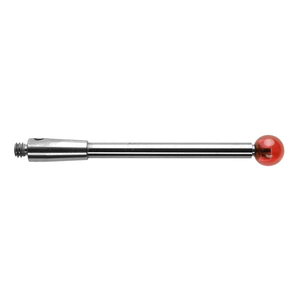 M2 Ø4 mm ruby ball, tungsten carbide stem, L 30 mm, EWL 30 mm