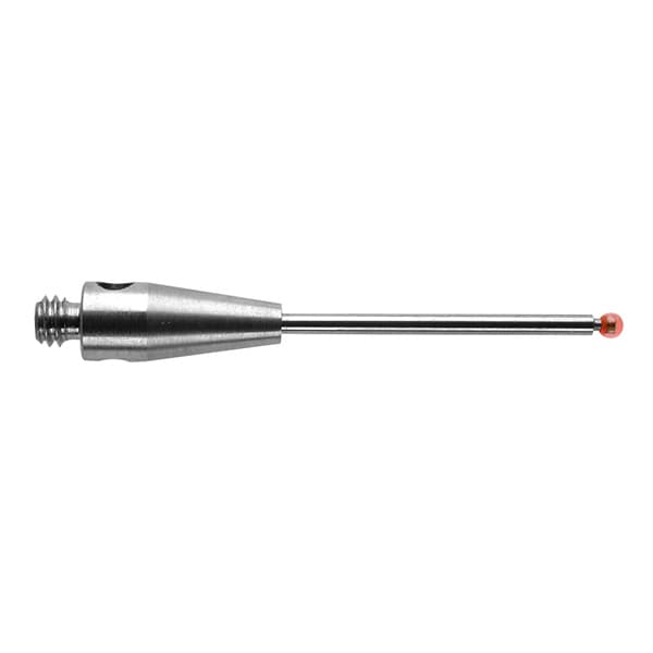 M2 Ø1 mm ruby ball, tungsten carbide stem, L 20 mm, EWL 12.5 mm