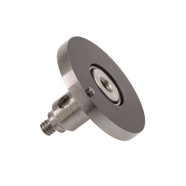 M2 Ø14 mm silver steel disc, 1.6 mm width, with roller