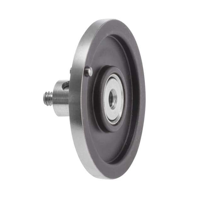 M2 Ø18 mm silver steel disc, 1.5 mm width, with roller