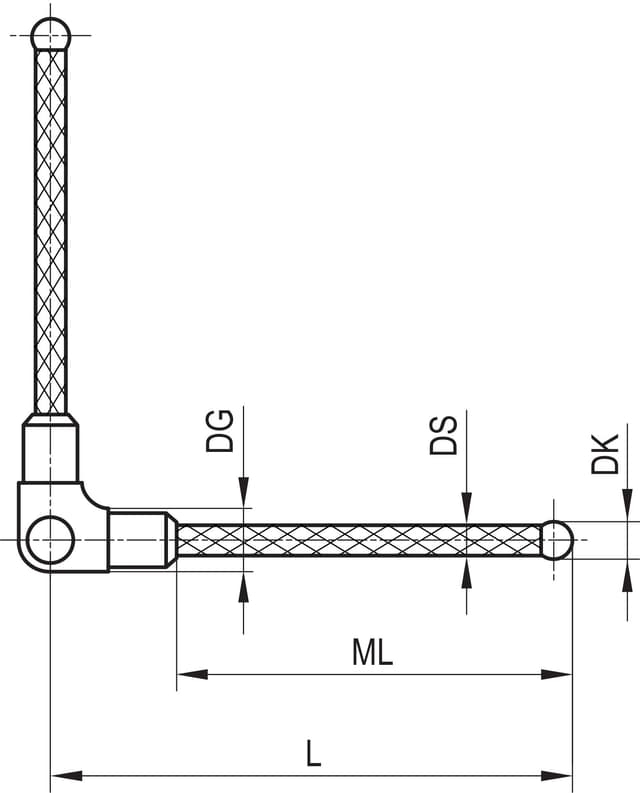 M3 90° 1/2 star stylus, Ø3 mm silicon nitride ball, carbon fibre stem, ML 31 mm, for ZEISS applications