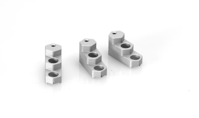 Aluminium replacement jaws for R-CJR-3 3-jaw chucks