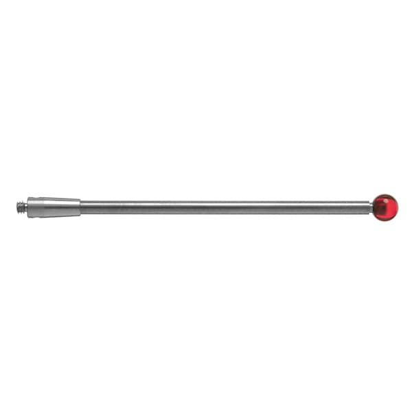 M2 Ø4 mm ruby ball, tungsten carbide stem, L 50 mm, EWL 50 mm