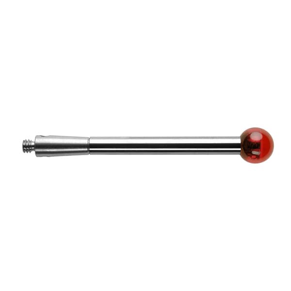 M2 Ø5 mm ruby ball, tungsten carbide stem, L 30 mm, EWL 30 mm