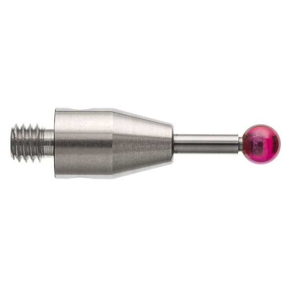 M4 Ø4 mm ruby ball, tungsten carbide stem, L 20 mm, EWL 8.5 mm