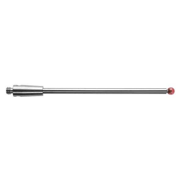 M2 Ø2 mm ruby ball, tungsten carbide stem, L 40 mm, EWL 32.5 mm