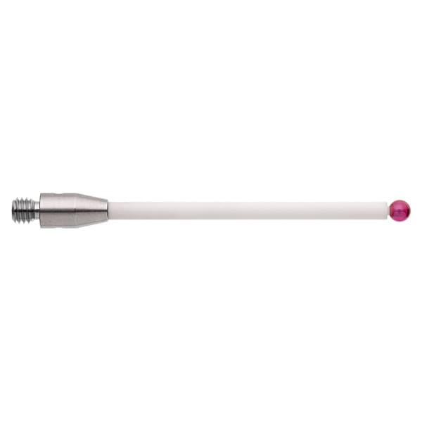 M3 Ø2.5 mm ruby ball, ceramic stem, L 40 mm, EWL 32.5 mm